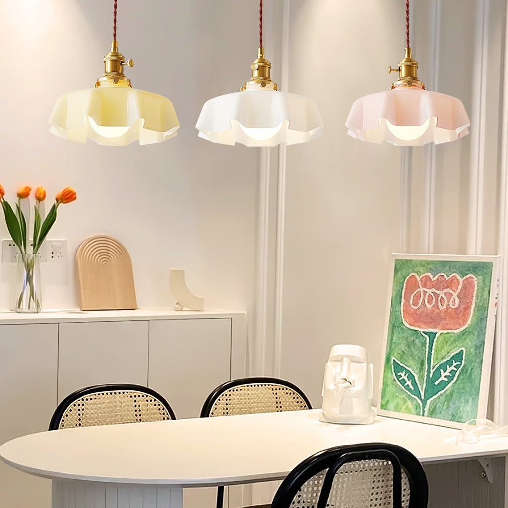 French Floral Ceiling Pendant Lighting Lobby