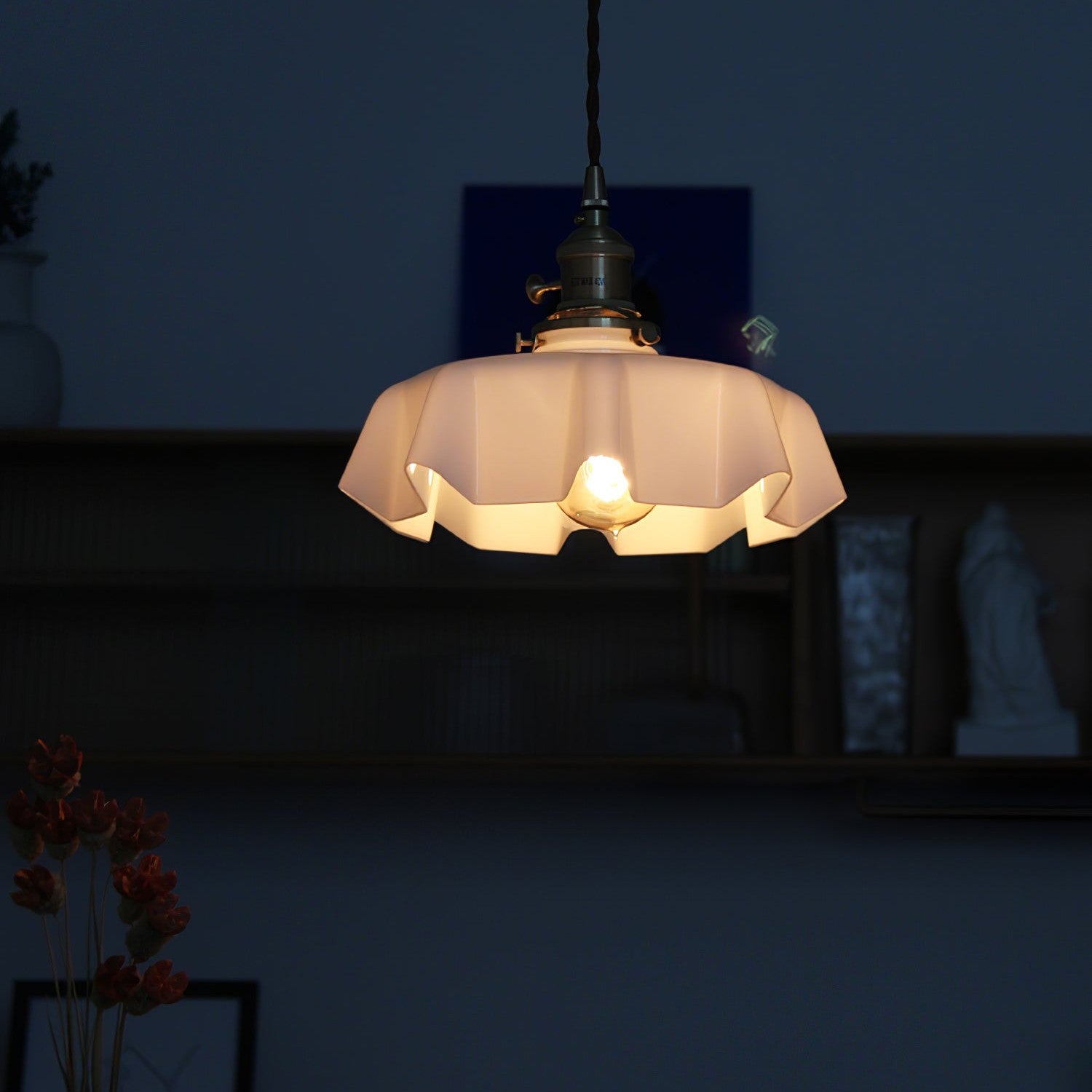 French Floral Ceiling Pendant Lighting Lobby