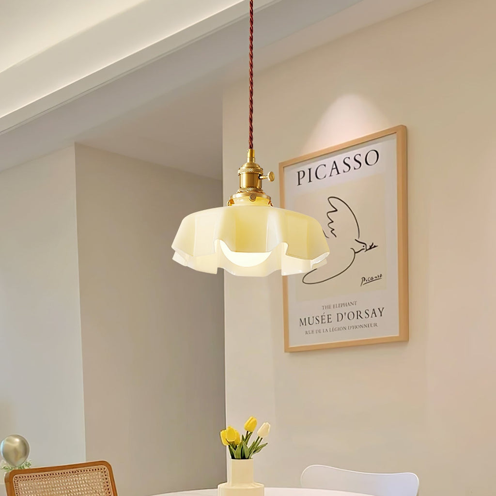 French Floral Ceiling Pendant Lighting Lobby