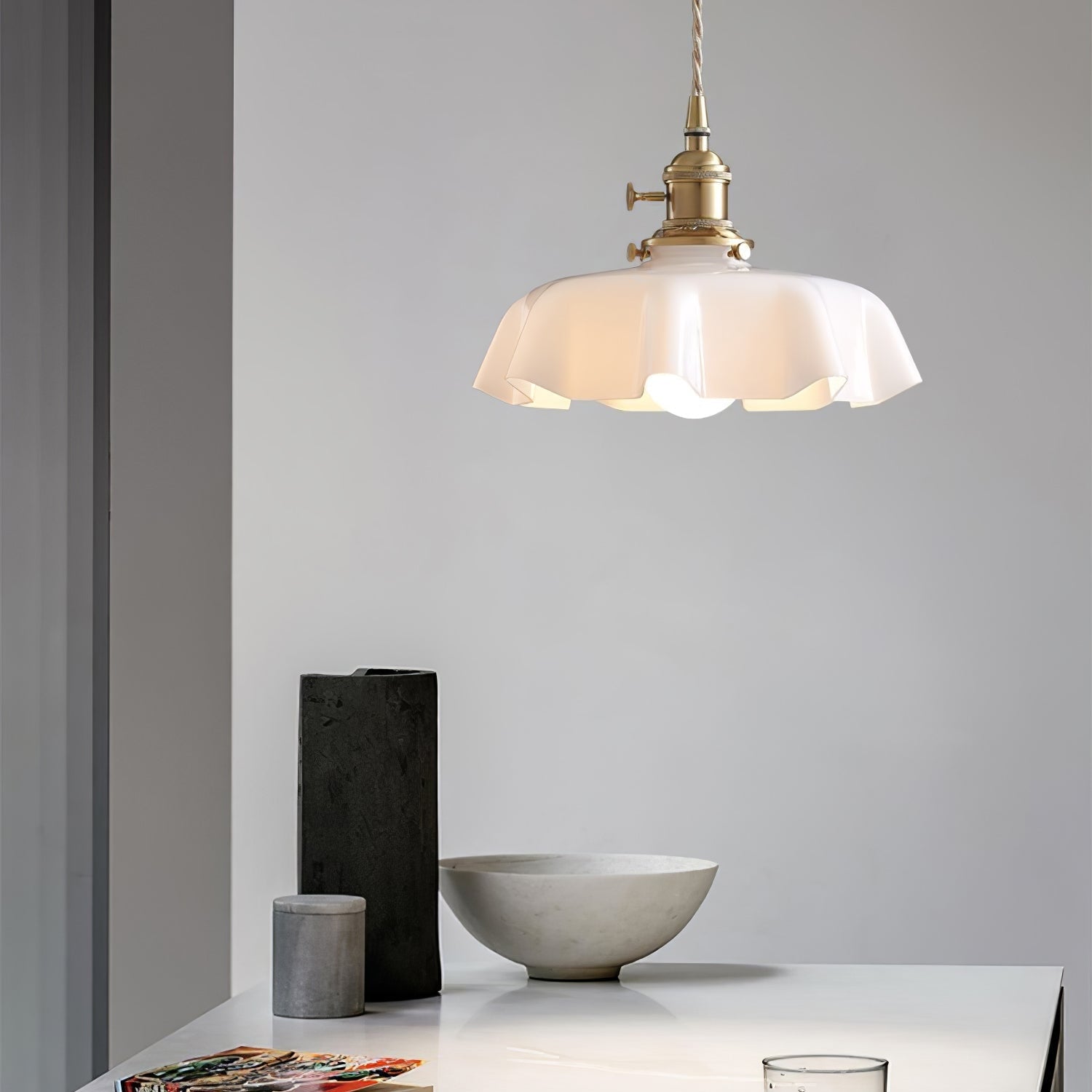 French Floral Ceiling Pendant Lighting Lobby