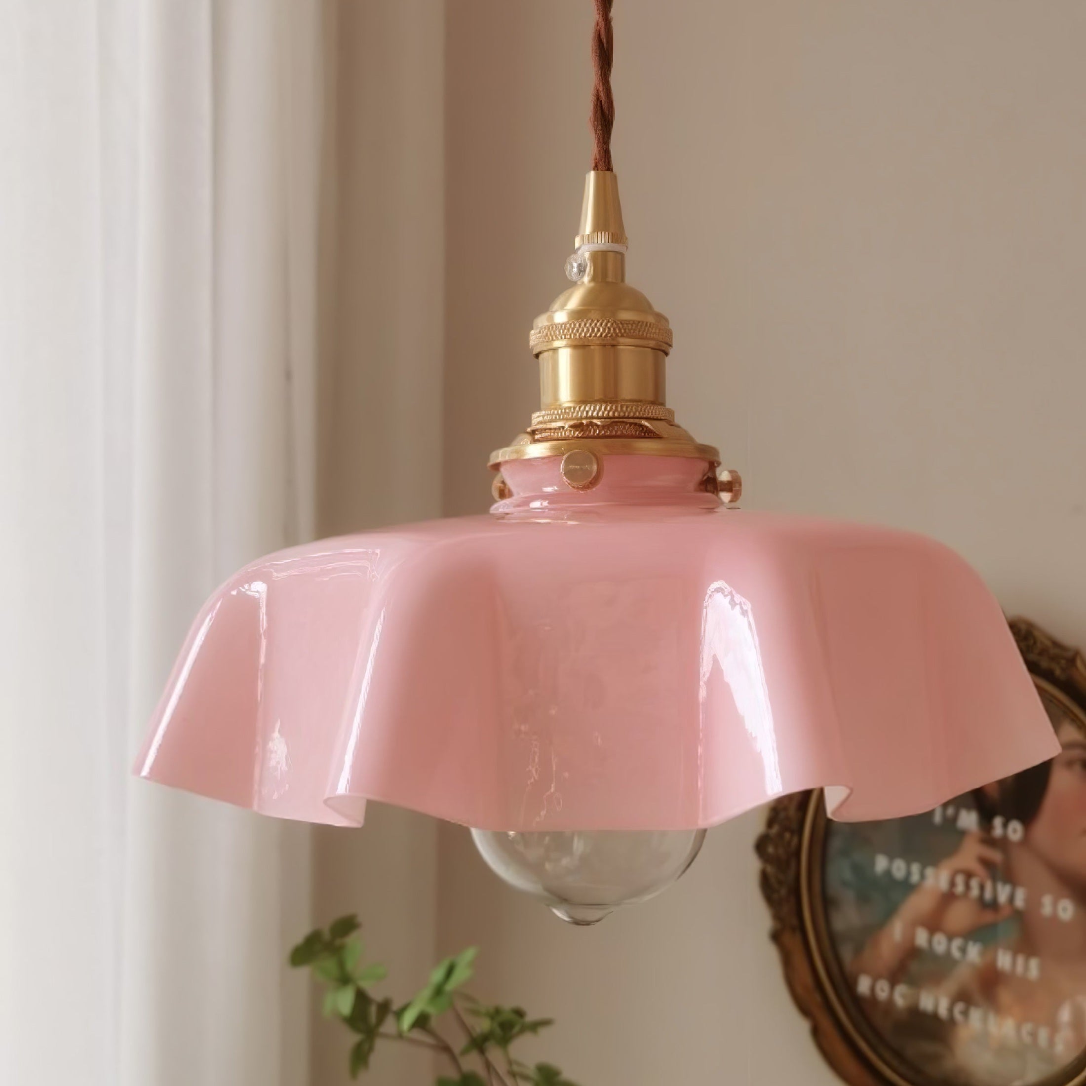 French Floral Ceiling Pendant Lighting Lobby