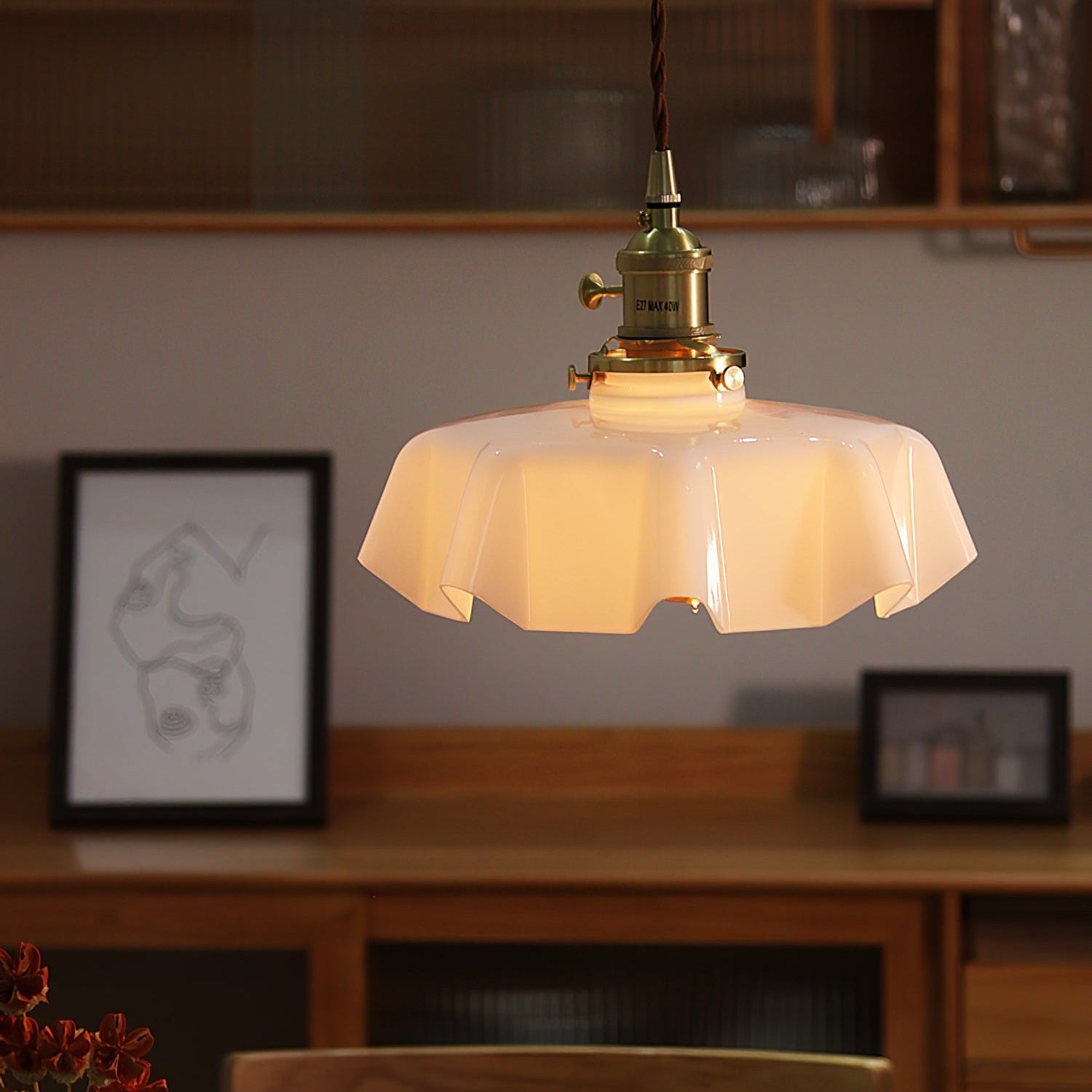 French Floral Ceiling Pendant Lighting Lobby