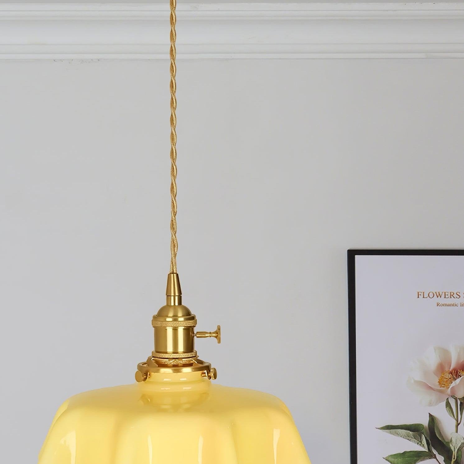 French Floral Ceiling Pendant Lighting Lobby