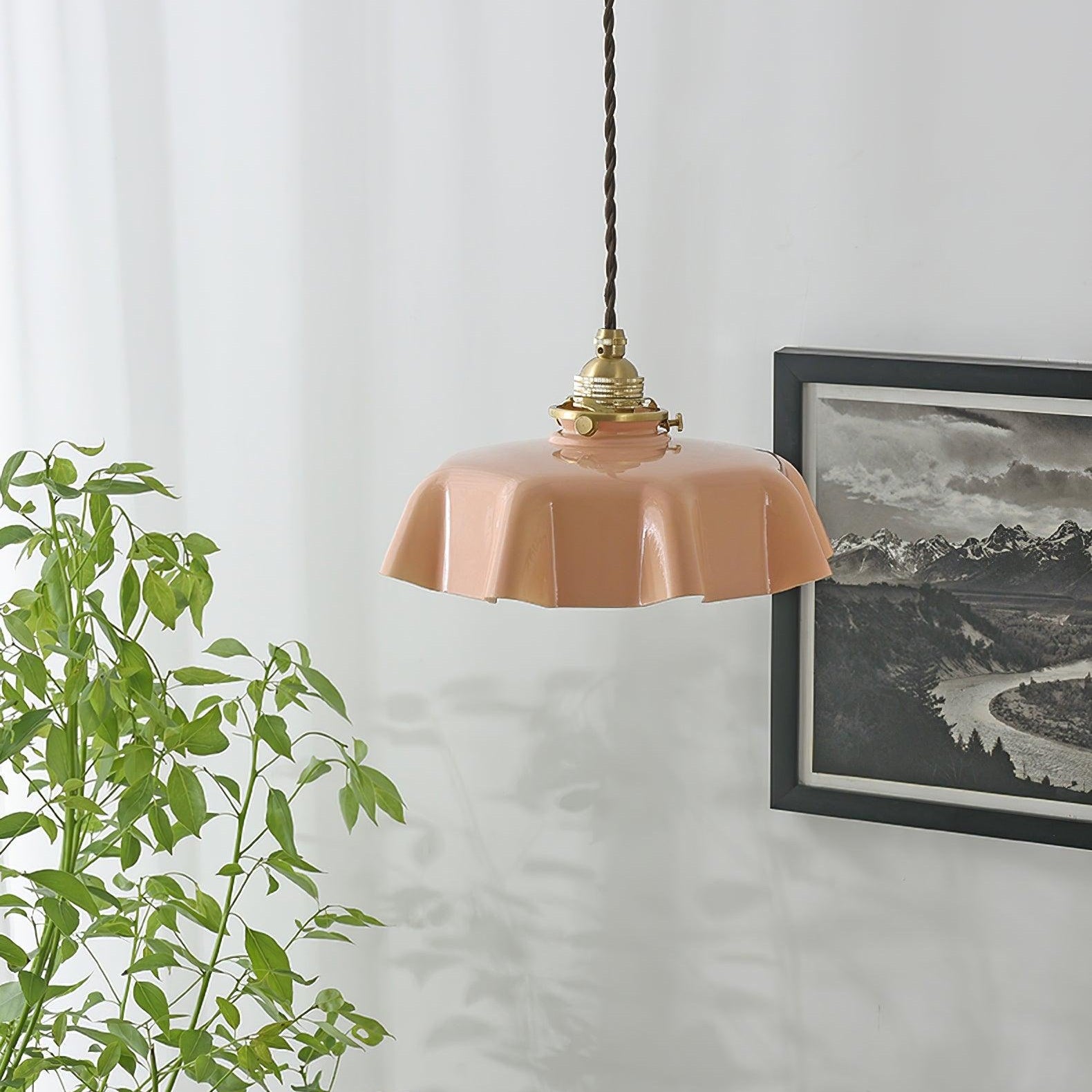 French Floral Ceiling Pendant Lighting Lobby