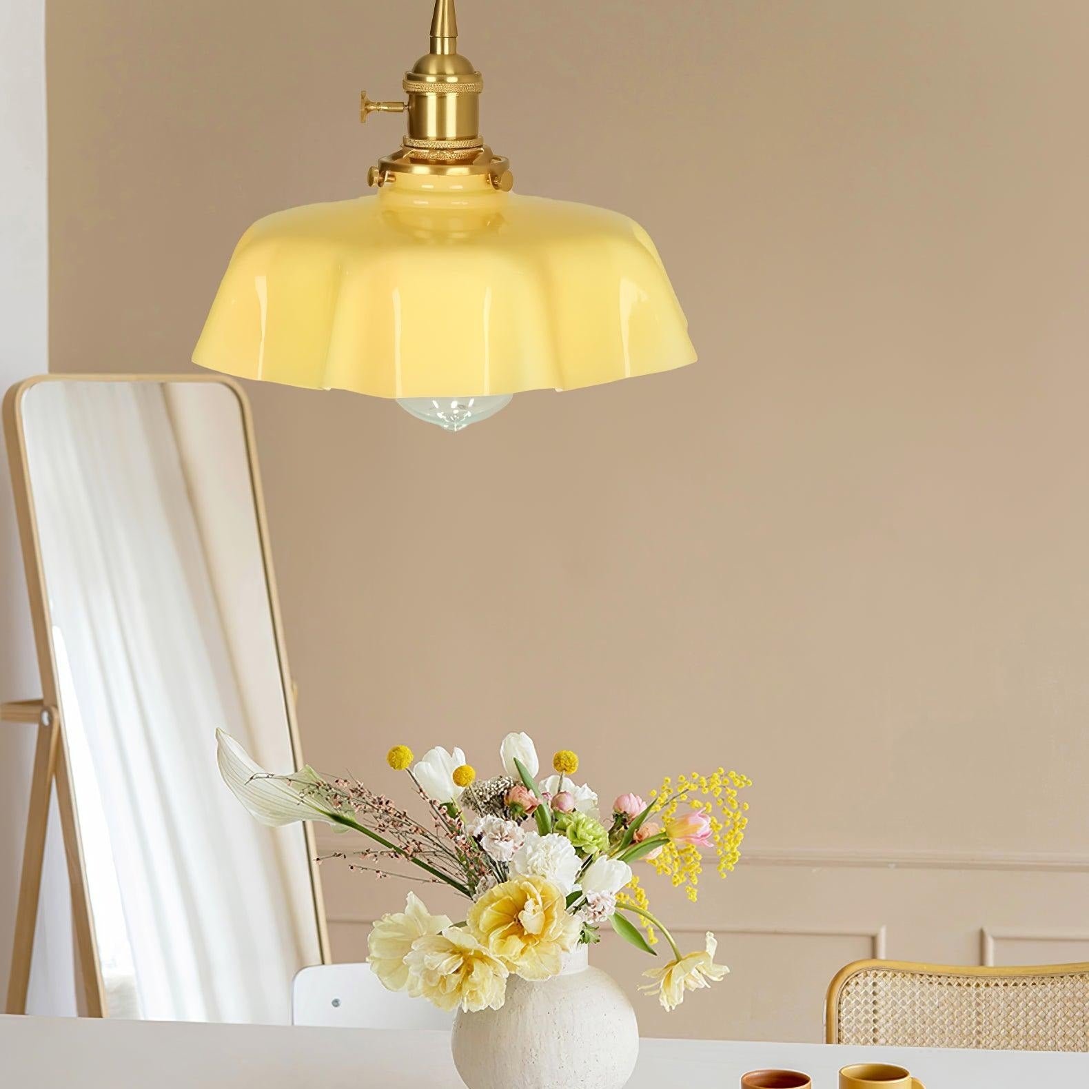 French Floral Ceiling Pendant Lighting Lobby