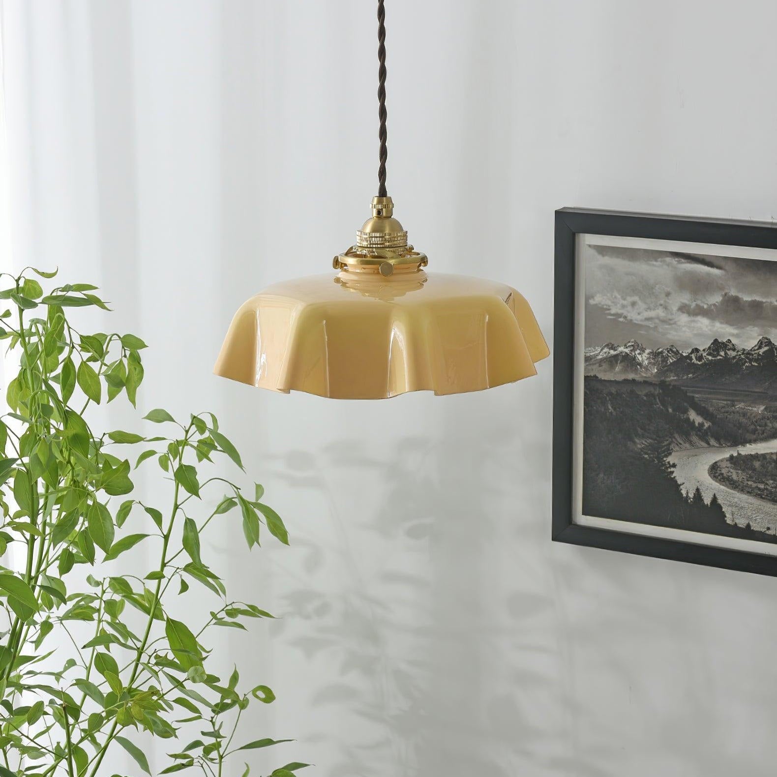 French Floral Ceiling Pendant Lighting Lobby