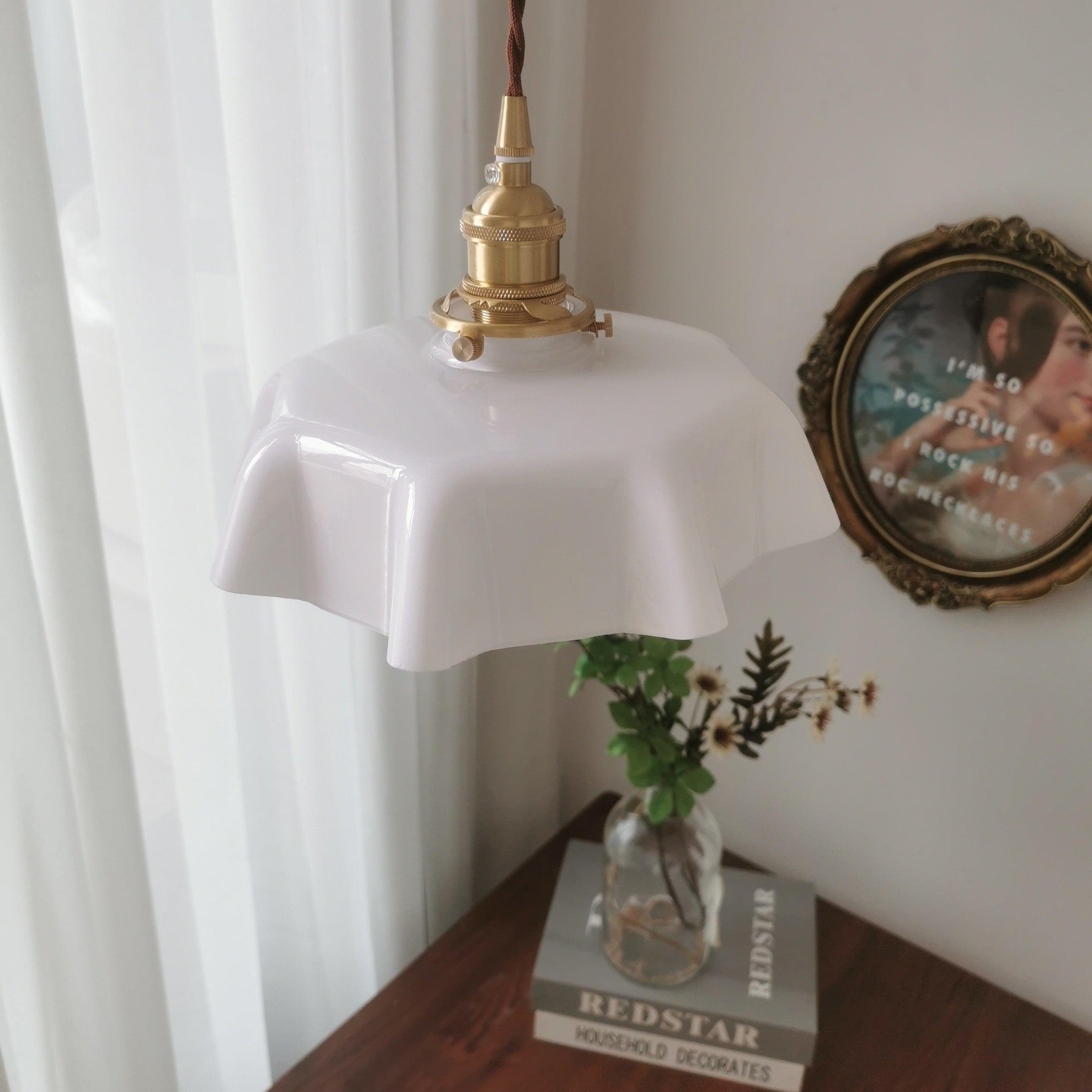 French Floral Ceiling Pendant Lighting Lobby