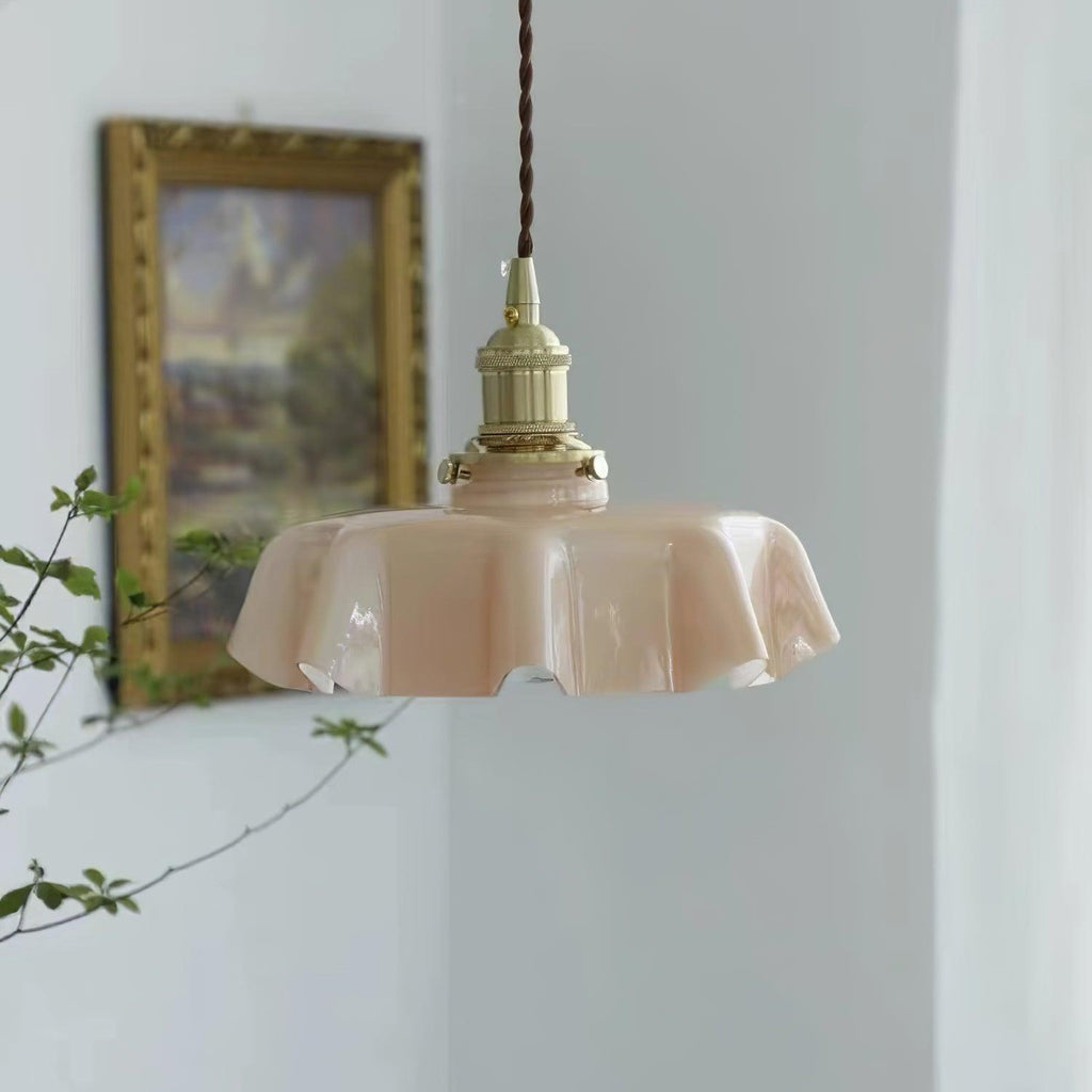 French Floral Ceiling Pendant Lighting Lobby