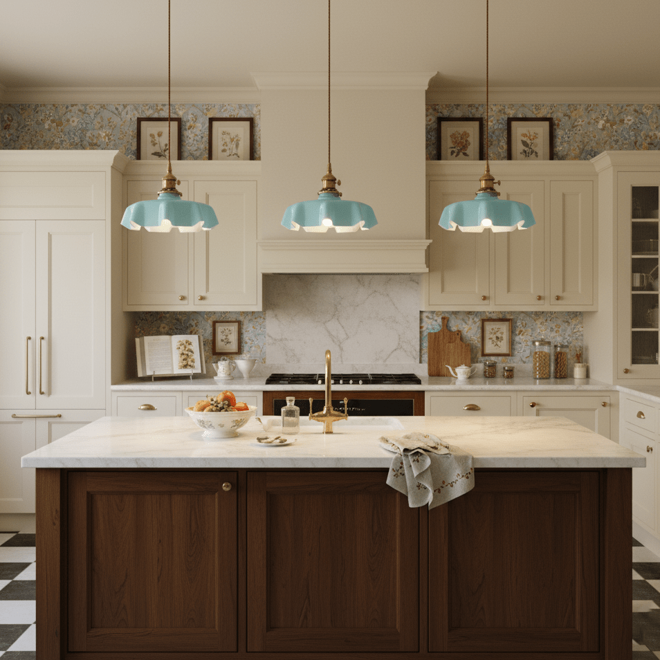 French Floral Ceiling Pendant Lighting Lobby