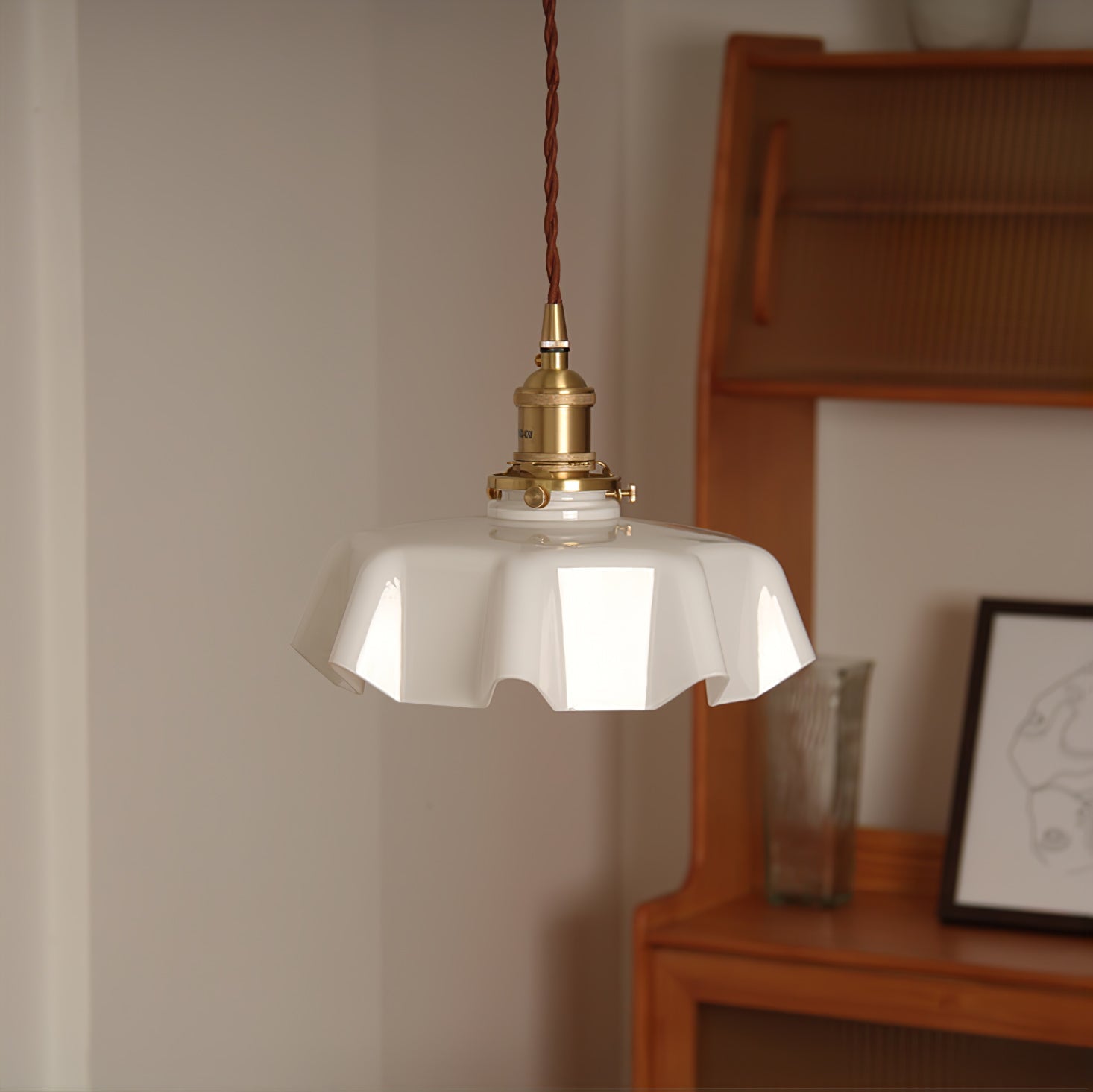 French Floral Ceiling Pendant Lighting Lobby