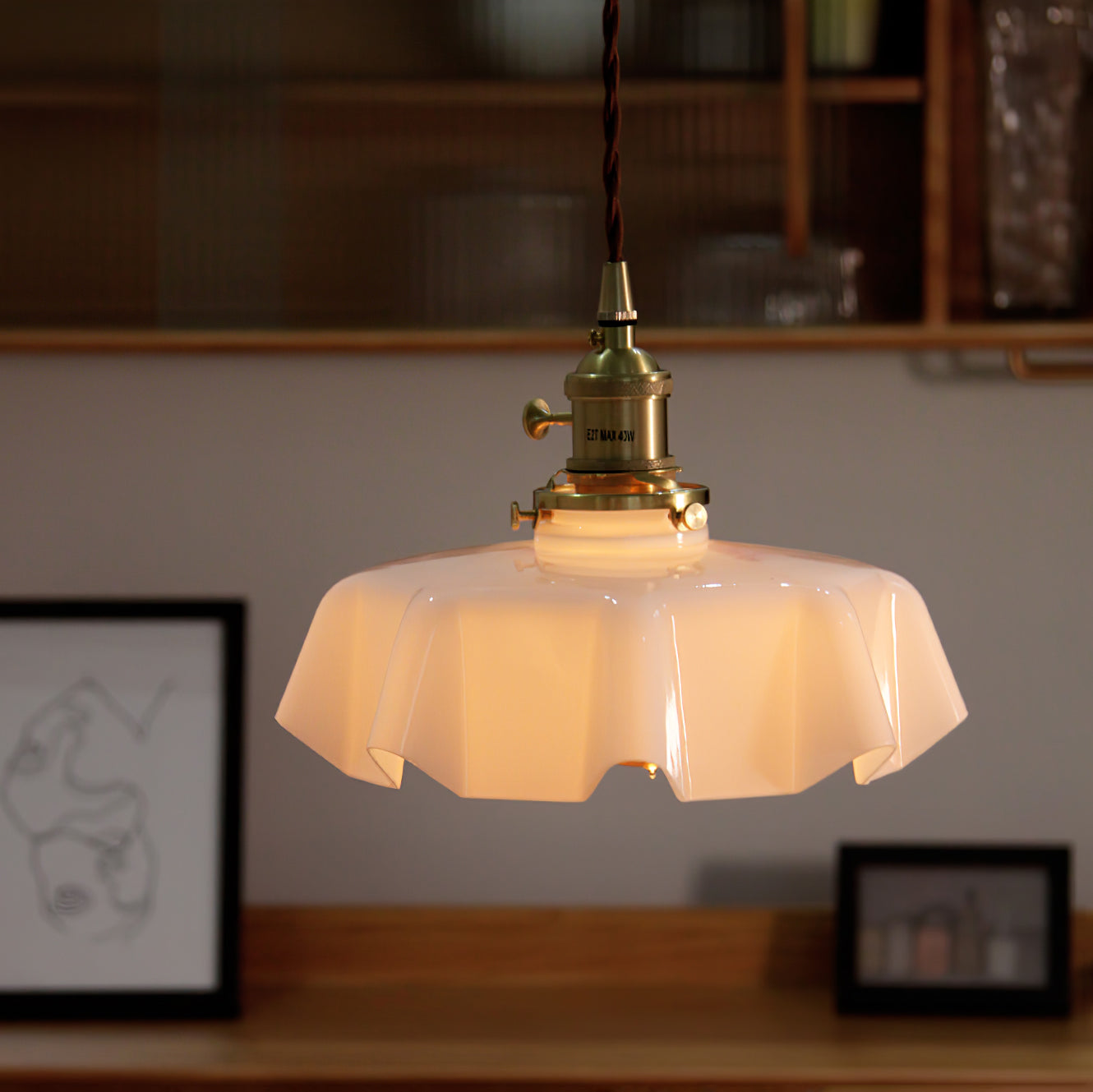 French Floral Ceiling Pendant Lighting Lobby