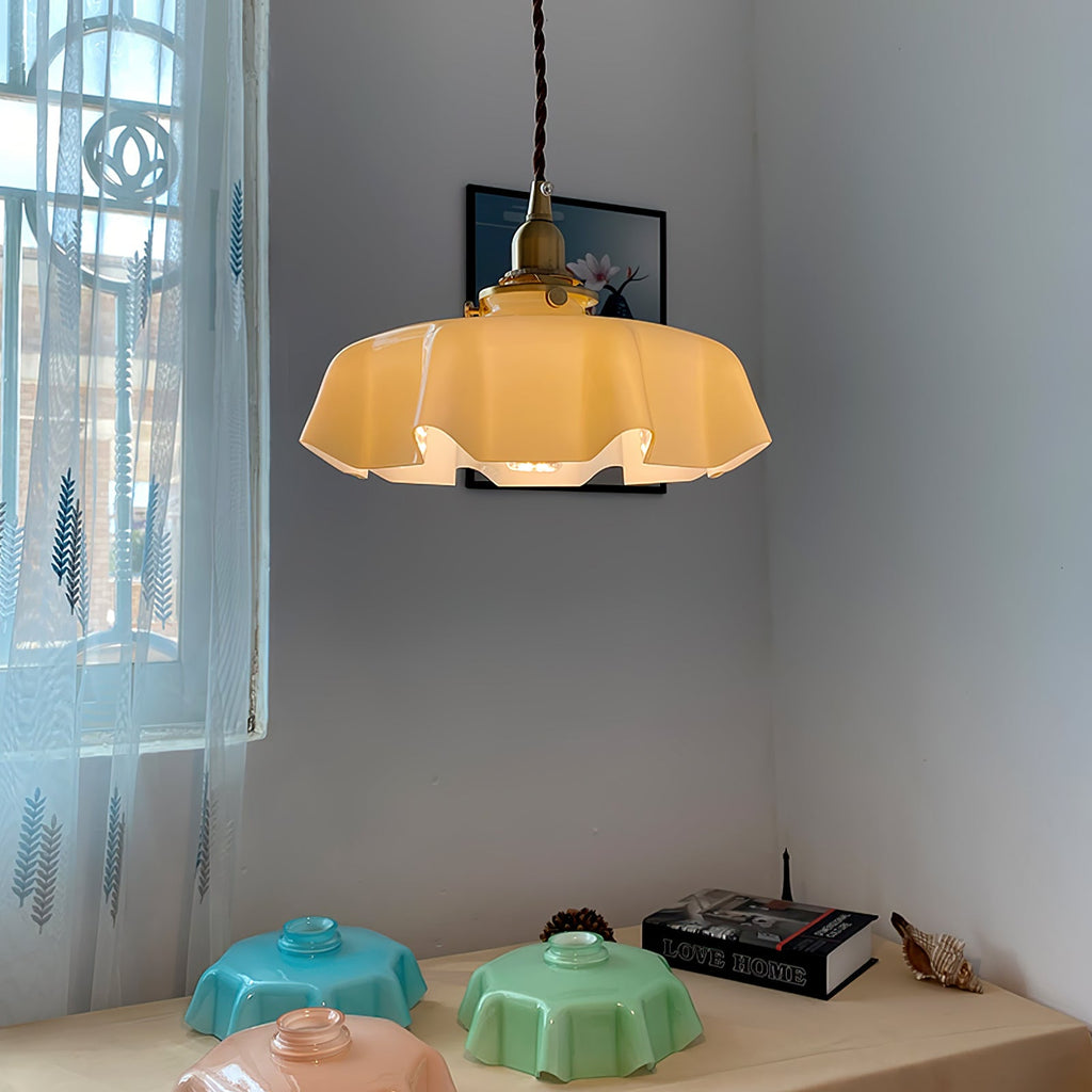 French Floral Ceiling Pendant Lighting Lobby