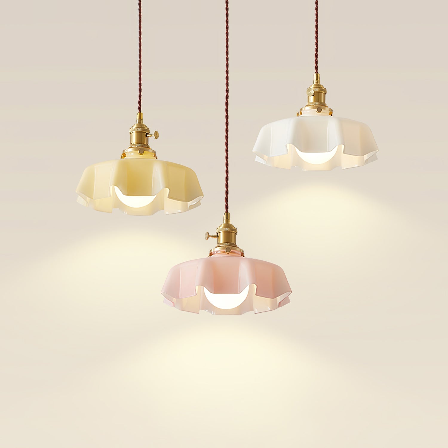 French Floral Ceiling Pendant Lighting Lobby