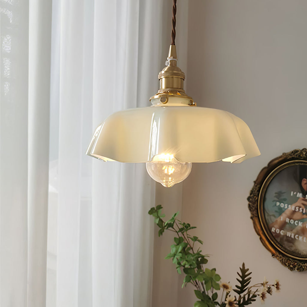 French Floral Ceiling Pendant Lighting Lobby