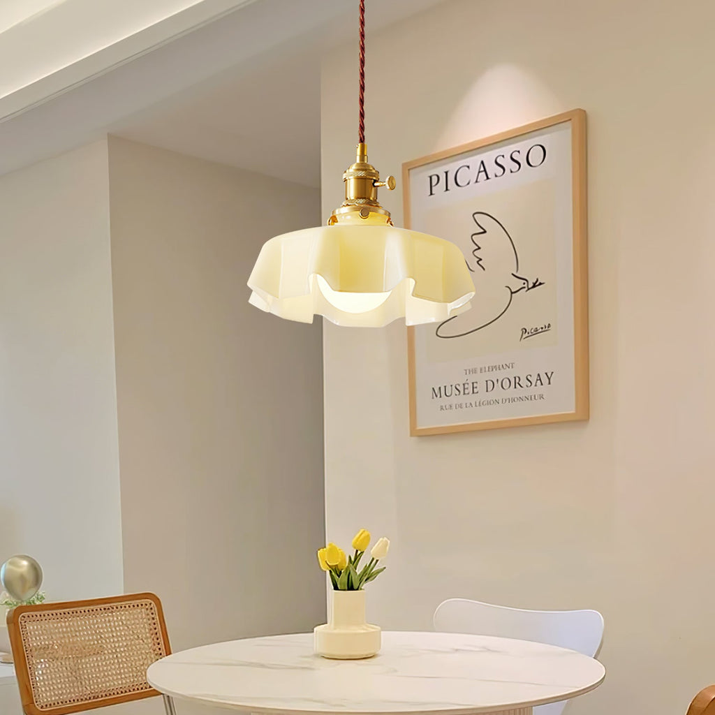French Floral Ceiling Pendant Lighting Lobby