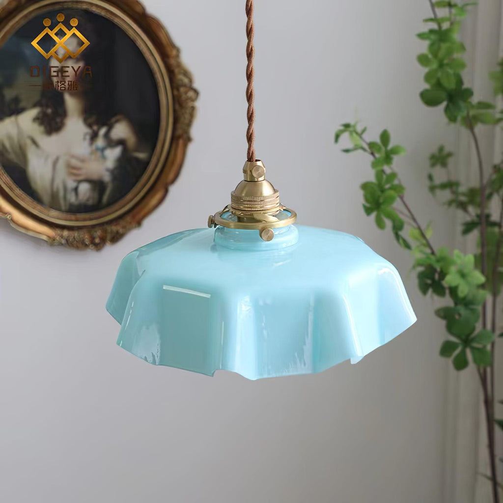 French Floral Ceiling Pendant Lighting Lobby