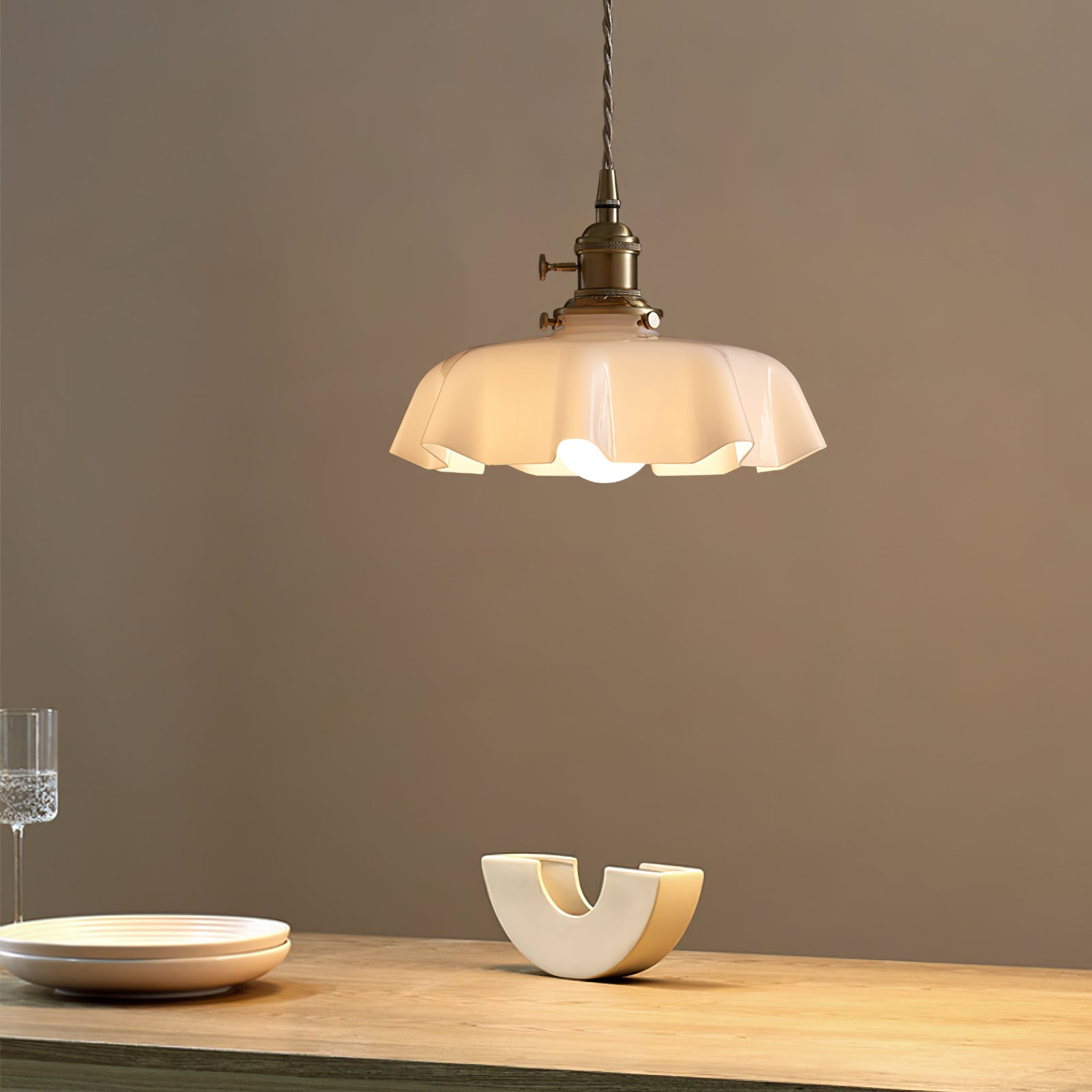 French Floral Ceiling Pendant Lighting Lobby