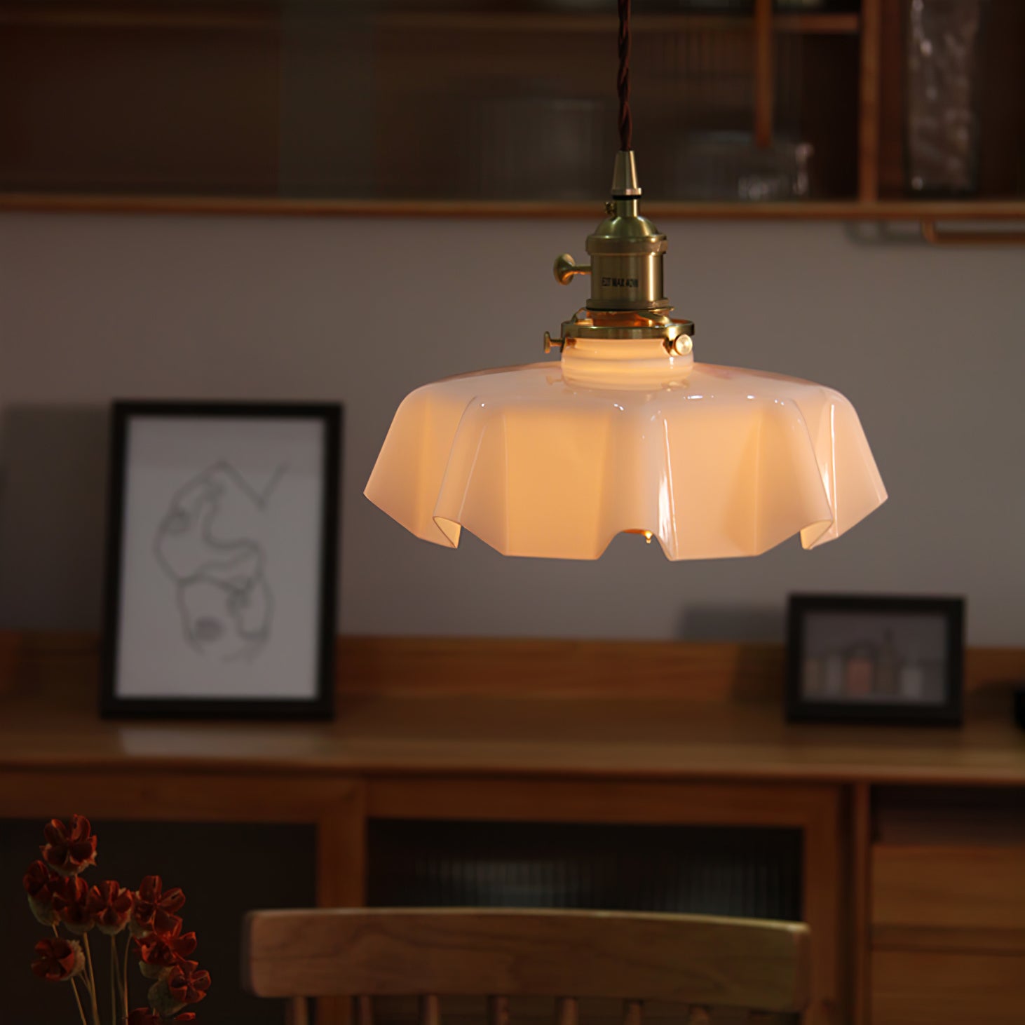 French Floral Ceiling Pendant Lighting Lobby