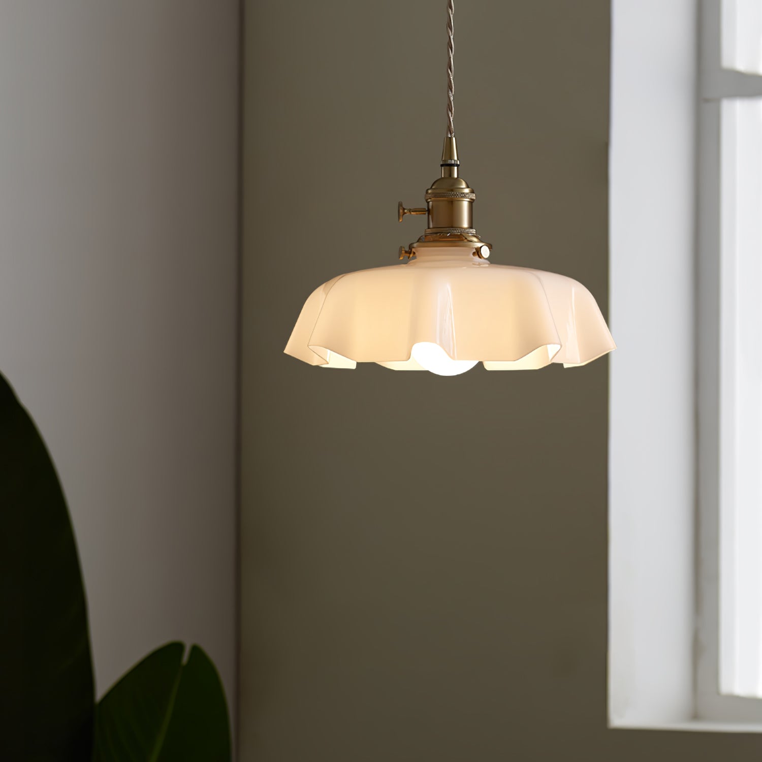 French Floral Ceiling Pendant Lighting Lobby