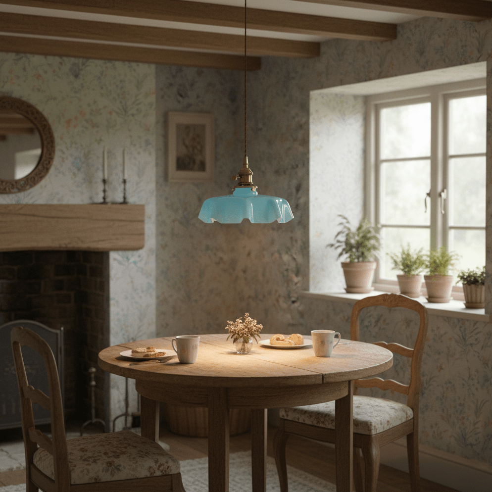French Floral Ceiling Pendant Lighting Lobby