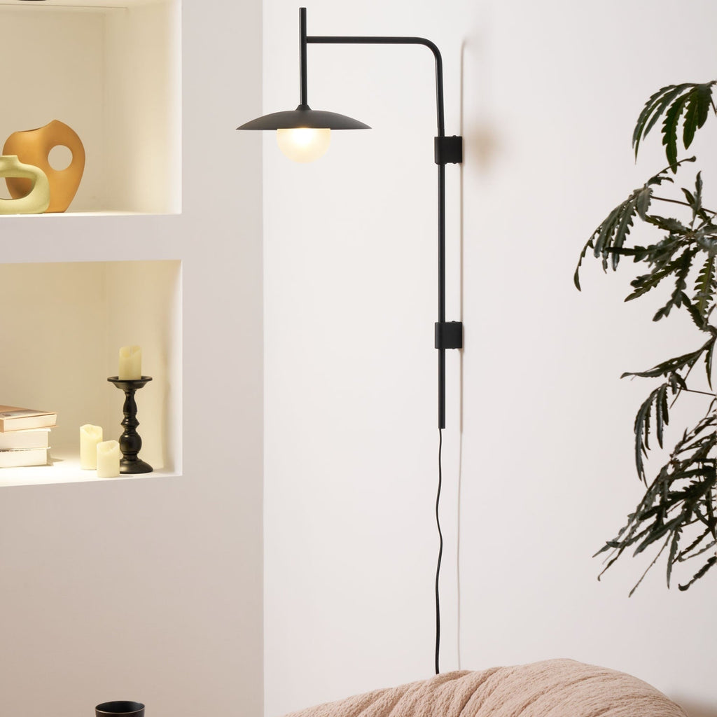 Gea Wall-Mounted Swing Arm Light Fixture Lighting Lobby