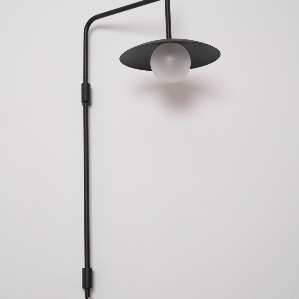Gea Wall-Mounted Swing Arm Light Fixture Lighting Lobby