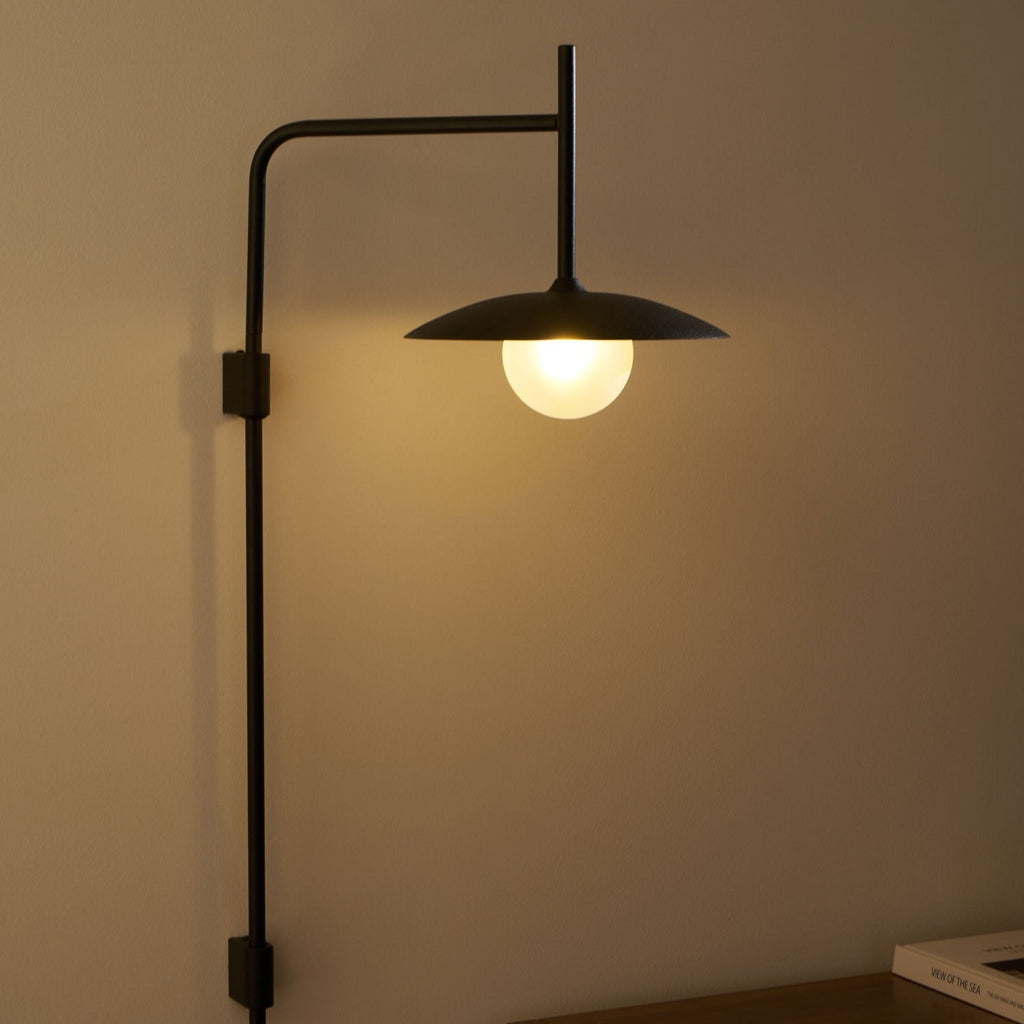 Gea Wall-Mounted Swing Arm Light Fixture Lighting Lobby