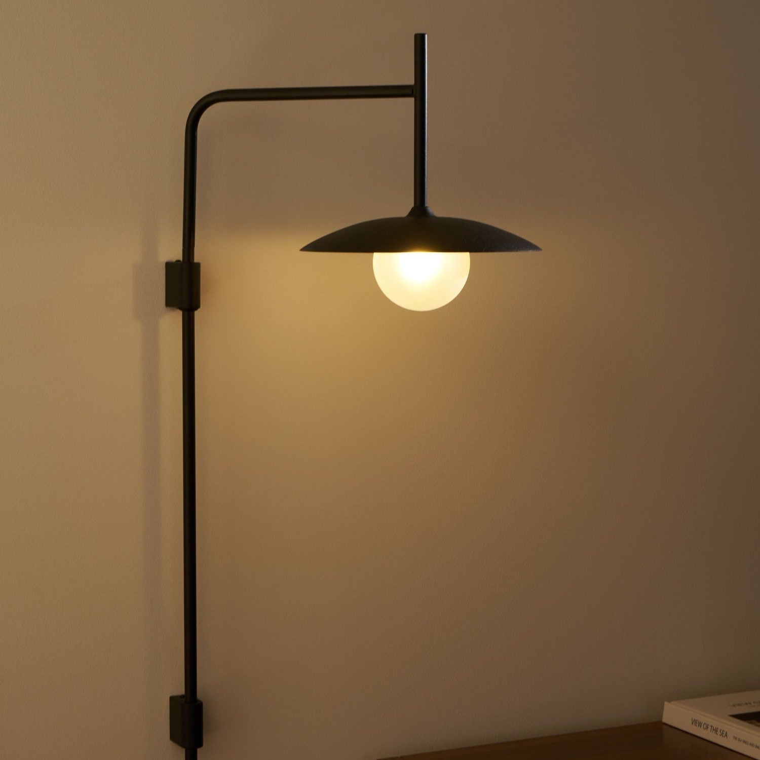 Gea Wall-Mounted Swing Arm Light Fixture Lighting Lobby