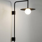 Gea Wall-Mounted Swing Arm Light Fixture Lighting Lobby