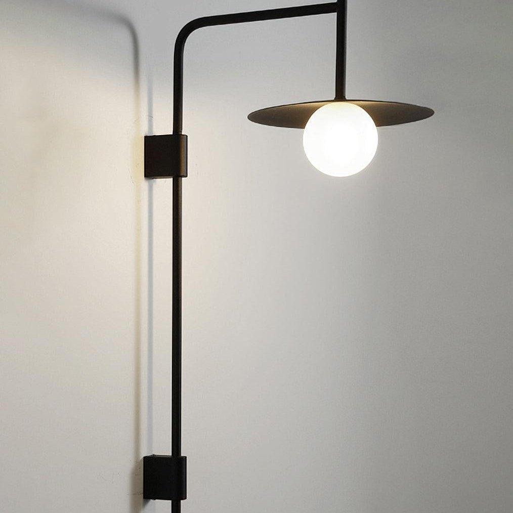 Gea Wall-Mounted Swing Arm Light Fixture Lighting Lobby