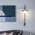 Gea Wall-Mounted Swing Arm Light Fixture Lighting Lobby