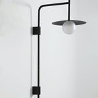 Gea Wall-Mounted Swing Arm Light Fixture Lighting Lobby