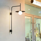 Gea Wall-Mounted Swing Arm Light Fixture Lighting Lobby