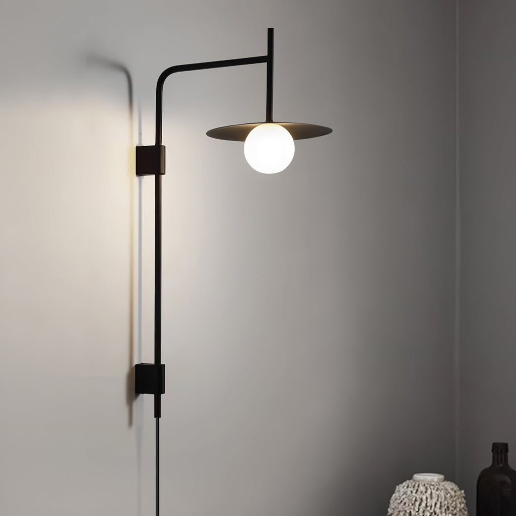 Gea Wall-Mounted Swing Arm Light Fixture Lighting Lobby