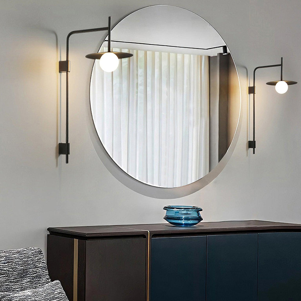 Gea Wall-Mounted Swing Arm Light Fixture Lighting Lobby