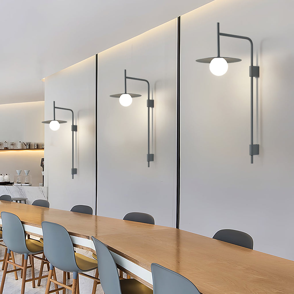 Gea Wall-Mounted Swing Arm Light Fixture Lighting Lobby