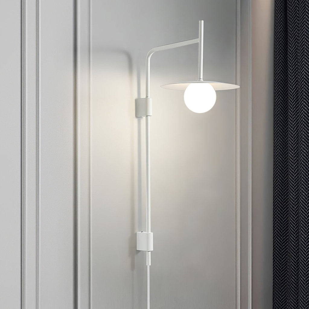 Gea Wall-Mounted Swing Arm Light Fixture Lighting Lobby