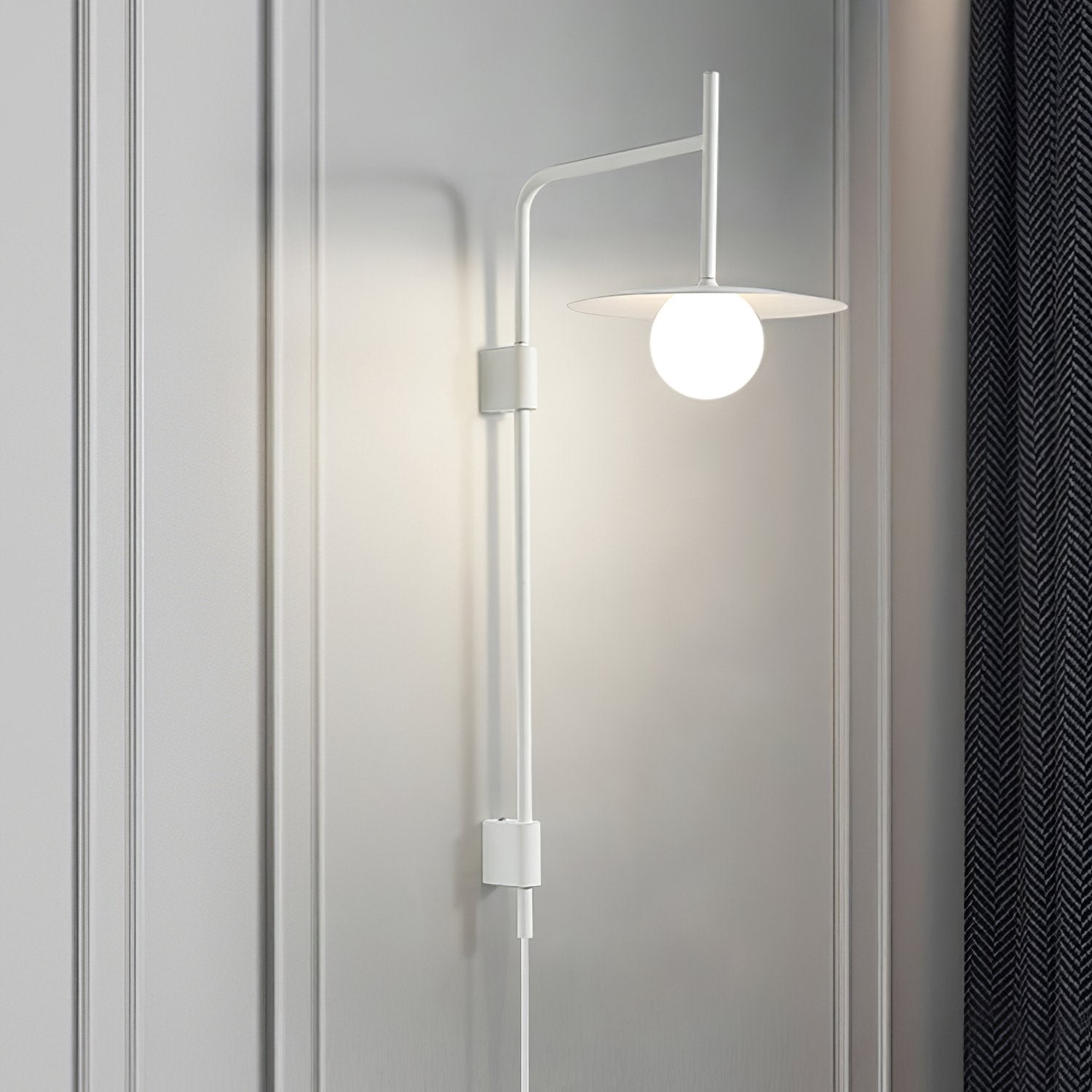 Gea Wall-Mounted Swing Arm Light Fixture Lighting Lobby