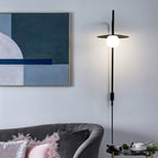 Gea Wall-Mounted Swing Arm Light Fixture Lighting Lobby