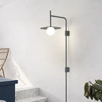 Gea Wall-Mounted Swing Arm Light Fixture Lighting Lobby
