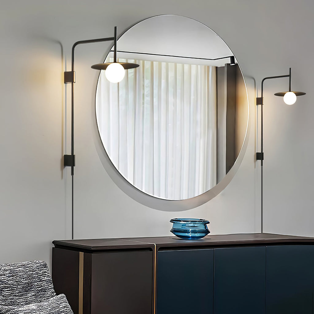 Gea Wall-Mounted Swing Arm Light Fixture Lighting Lobby