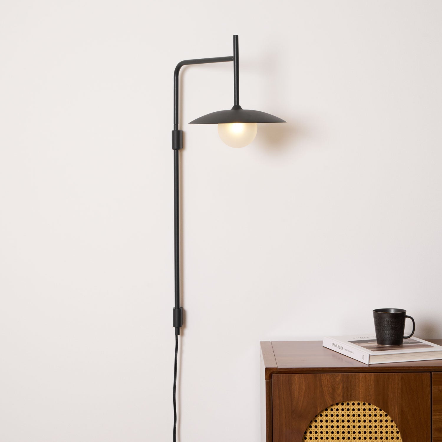Gea Wall-Mounted Swing Arm Light Fixture Lighting Lobby