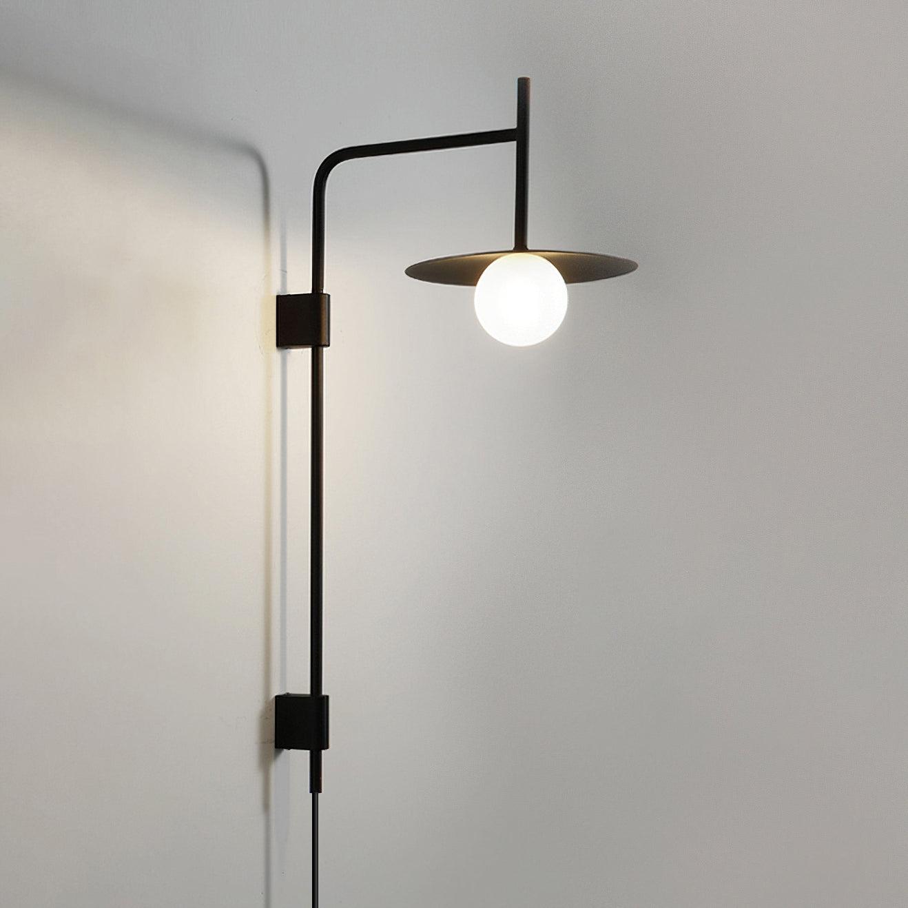 Gea Wall-Mounted Swing Arm Light Fixture Lighting Lobby