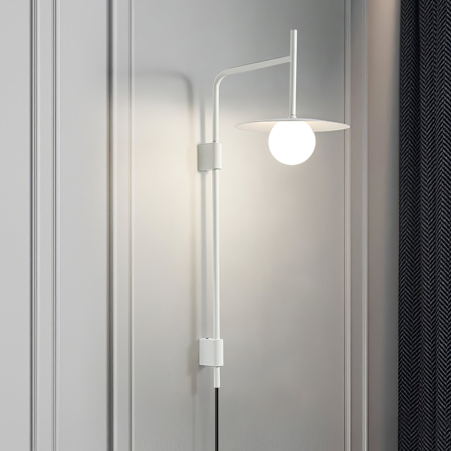 Gea Wall-Mounted Swing Arm Light Fixture Lighting Lobby