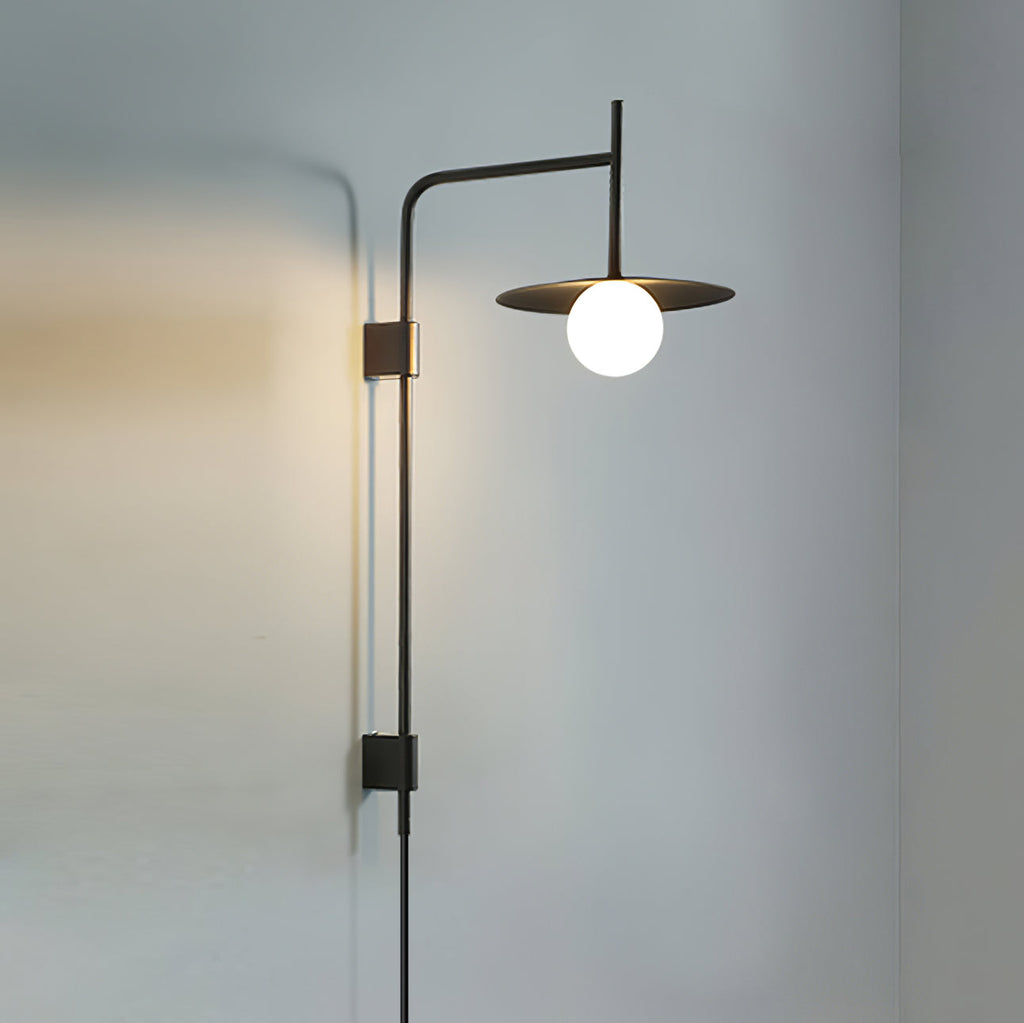Gea Wall-Mounted Swing Arm Light Fixture Lighting Lobby