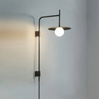Gea Wall-Mounted Swing Arm Light Fixture Lighting Lobby
