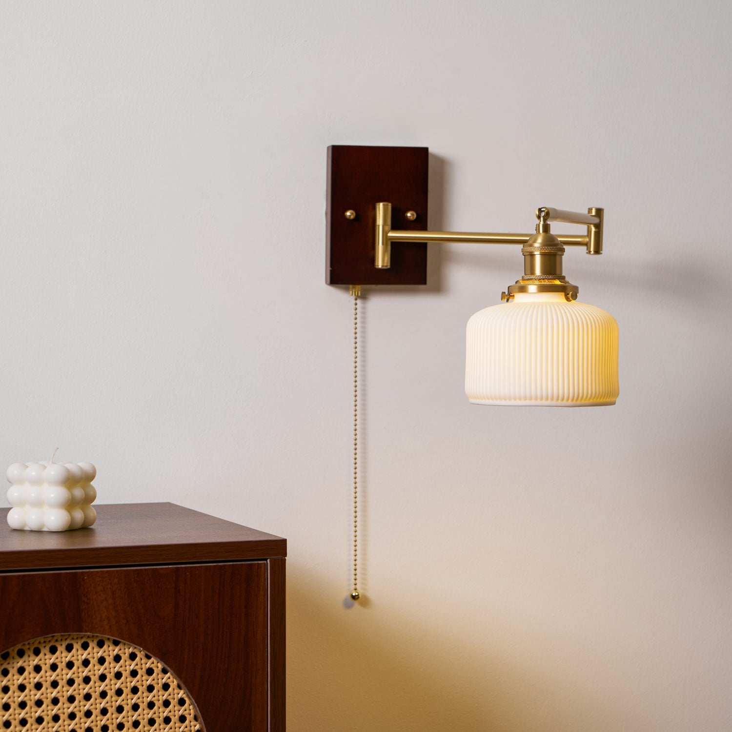 Geometric Ceramic Wall Light Lighting Lobby