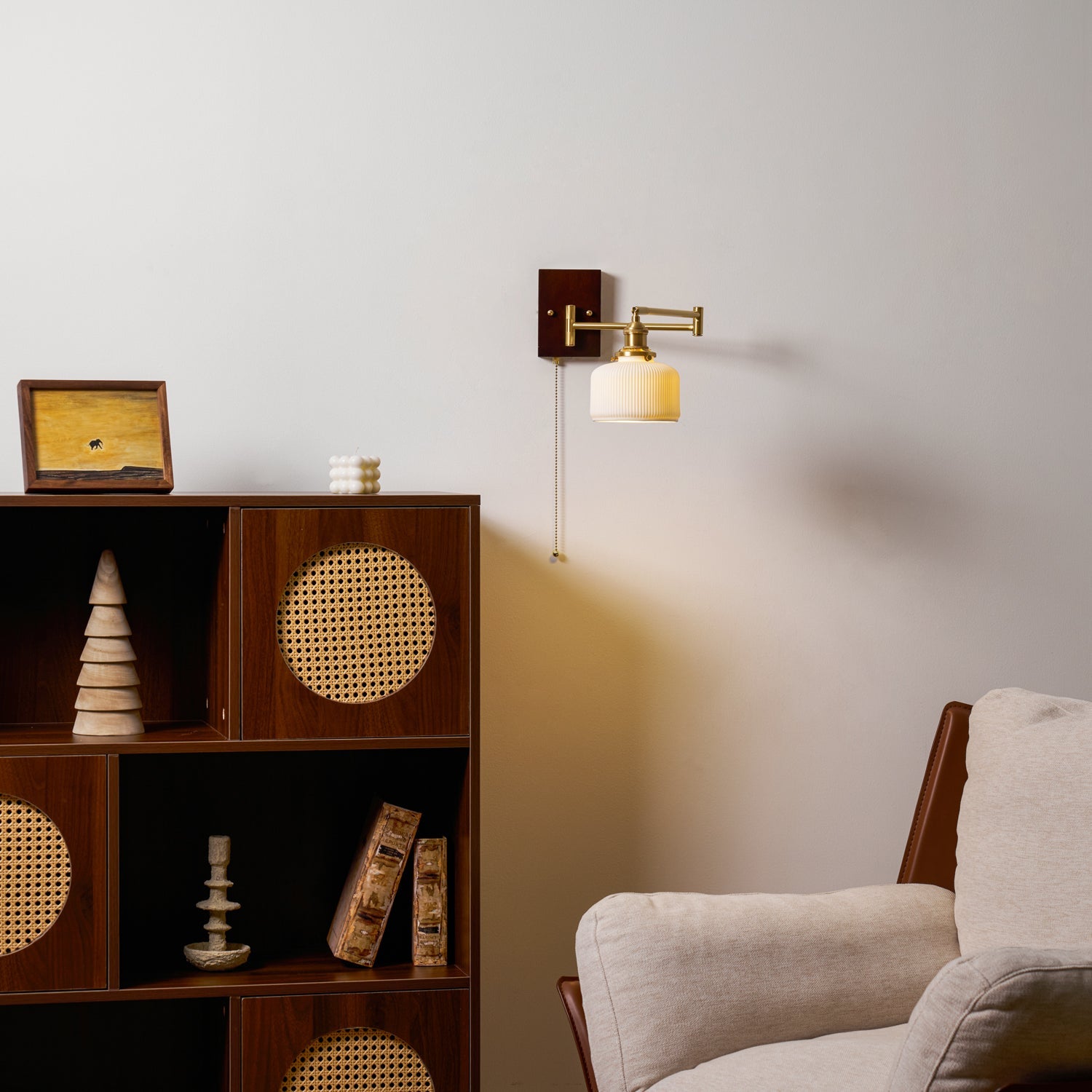 Geometric Ceramic Wall Light Lighting Lobby