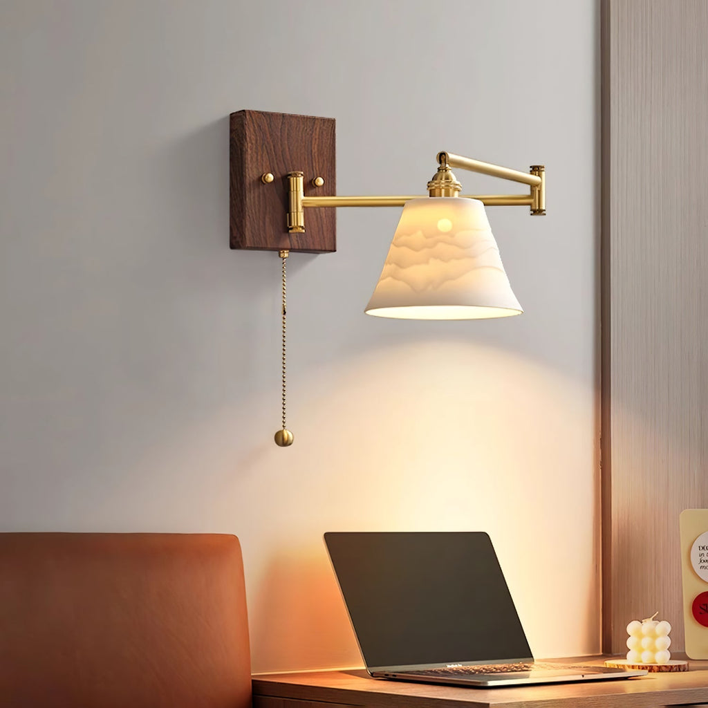 Geometric Ceramic Wall Light Lighting Lobby