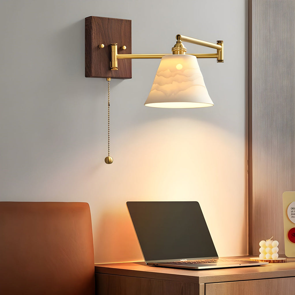 Geometric Ceramic Wall Light Lighting Lobby